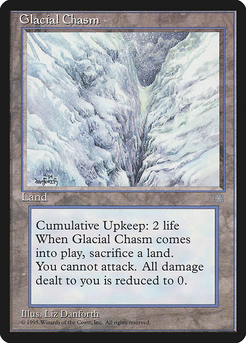 Magic the Gathering Card - Glacial Chasm - MTG Circle