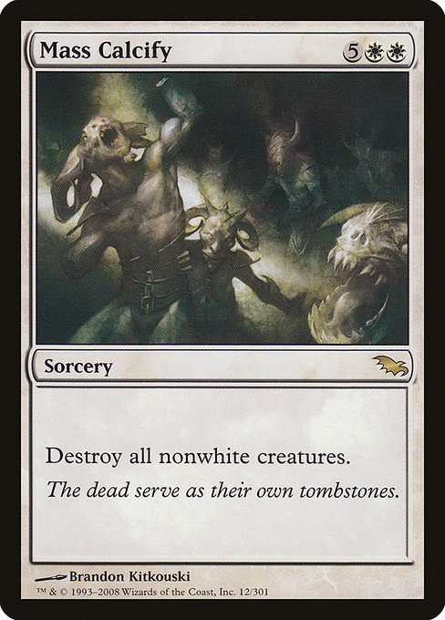 Magic the Gathering Card - Mass Calcify - MTG Circle