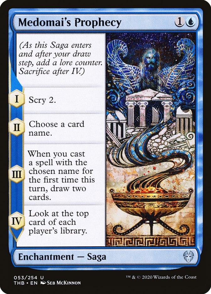 Magic the Gathering Card - Medomai's Prophecy - MTG Circle