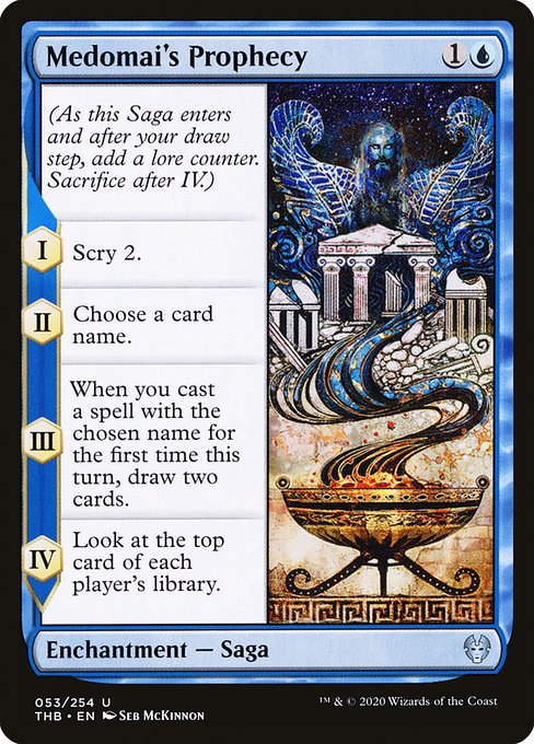 Magic the Gathering Card - Medomai's Prophecy - MTG Circle