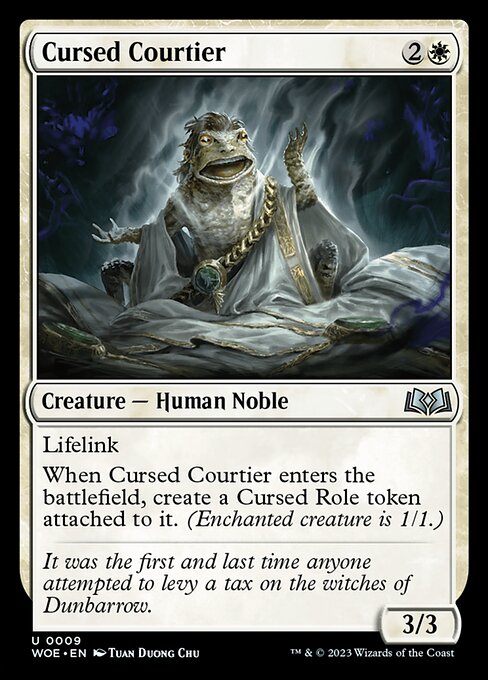 Magic the Gathering Card - Cursed Courtier - MTG Circle