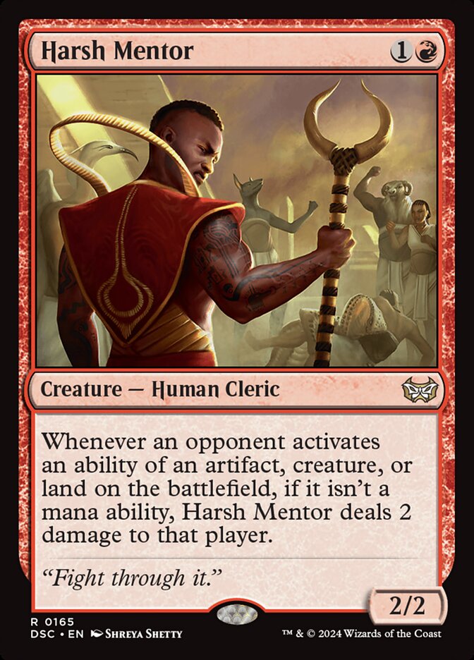Magic the Gathering Card - Harsh Mentor - MTG Circle