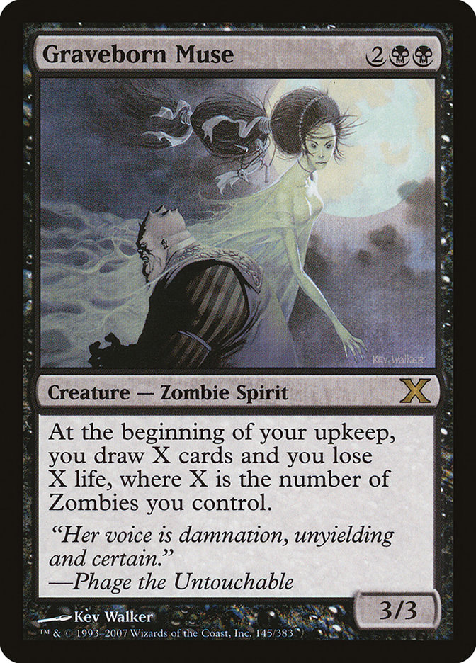Magic the Gathering Card - Graveborn Muse - MTG Circle