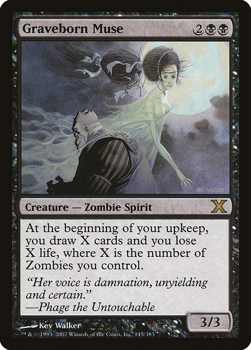 Magic the Gathering Card - Graveborn Muse - MTG Circle