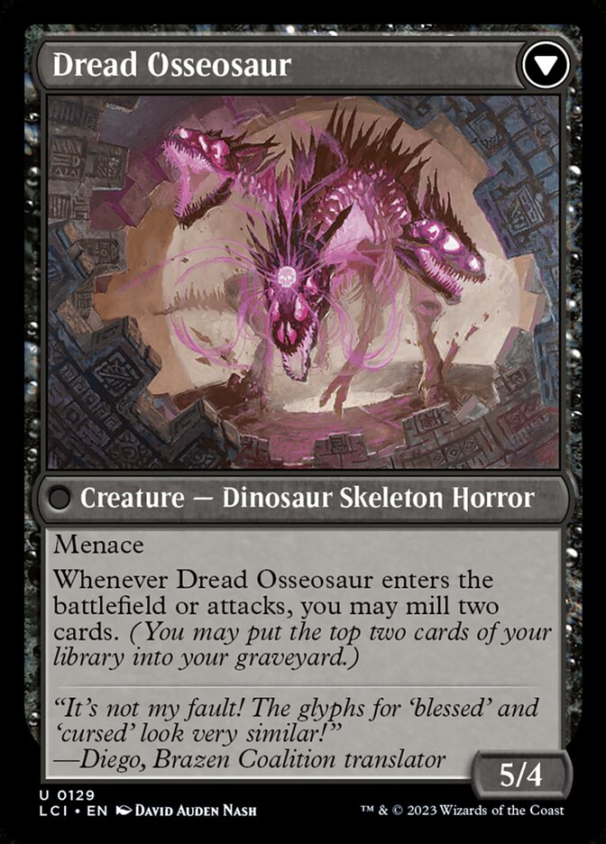 Magic the Gathering Card - Dread Osseosaur - MTG Circle