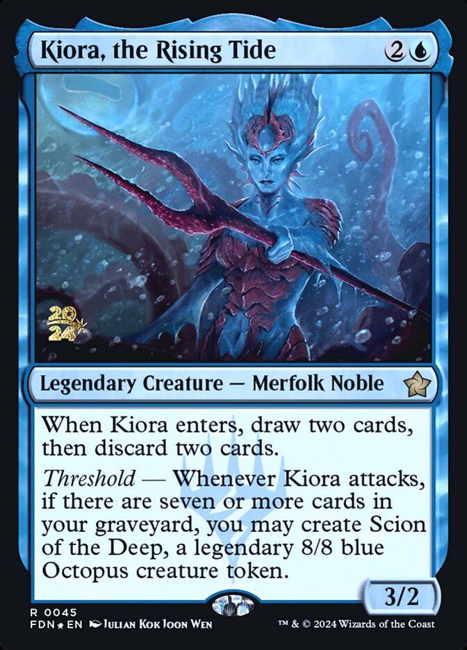 Magic the Gathering Card - Kiora, the Rising Tide - MTG Circle