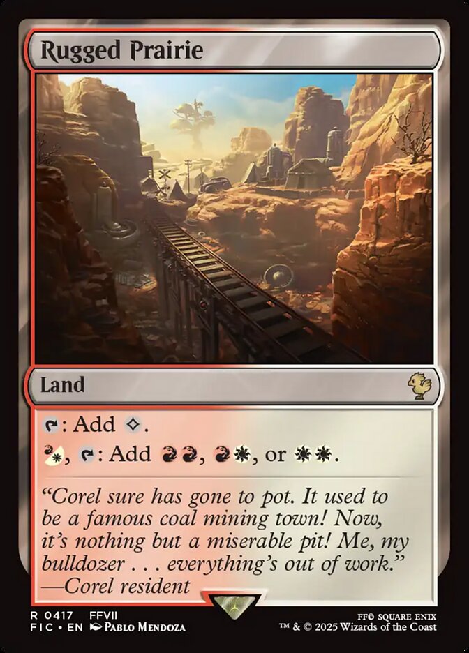 Magic the Gathering Card - Rugged Prairie - MTG Circle