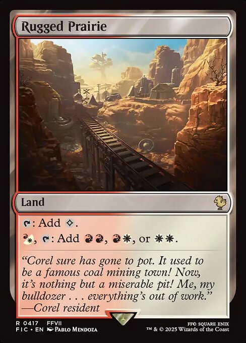 Magic the Gathering Card - Rugged Prairie - MTG Circle