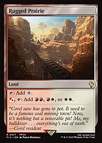 Magic the Gathering Card - Rugged Prairie - MTG Circle