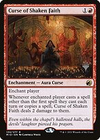 Magic the Gathering Card - Curse of Shaken Faith - MTG Circle