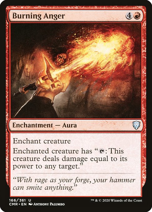 Magic the Gathering Card - Burning Anger - MTG Circle