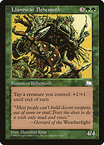 Magic the Gathering Card - Llanowar Behemoth - MTG Circle