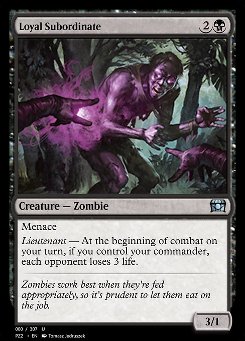 Magic the Gathering Card - Loyal Subordinate - MTG Circle