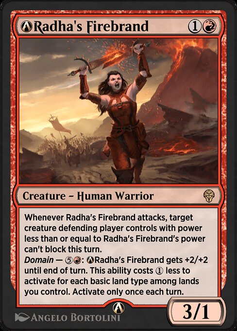 Magic the Gathering Card - A-Radha's Firebrand - MTG Circle
