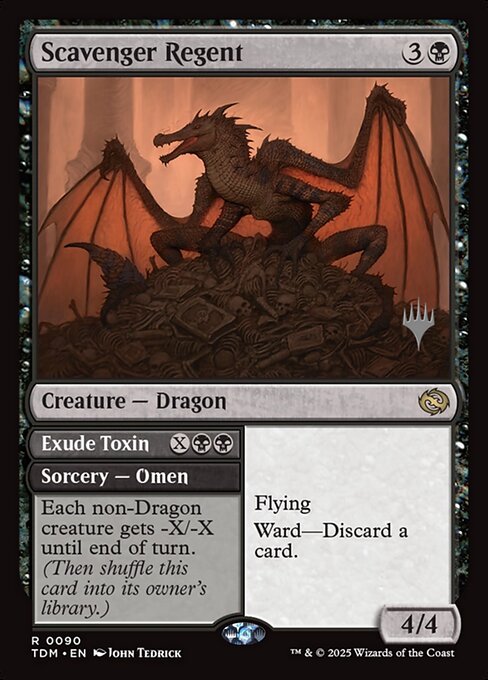 Magic the Gathering Card - Scavenger Regent // Exude Toxin - MTG Circle