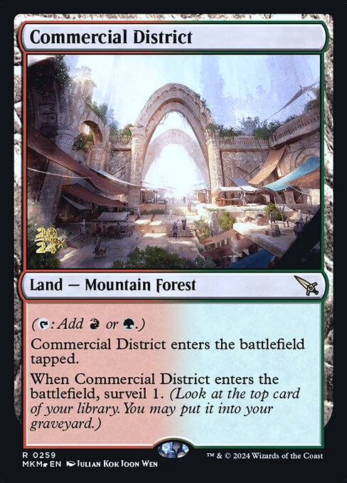 Magic the Gathering Card - Commercial District - MTG Circle