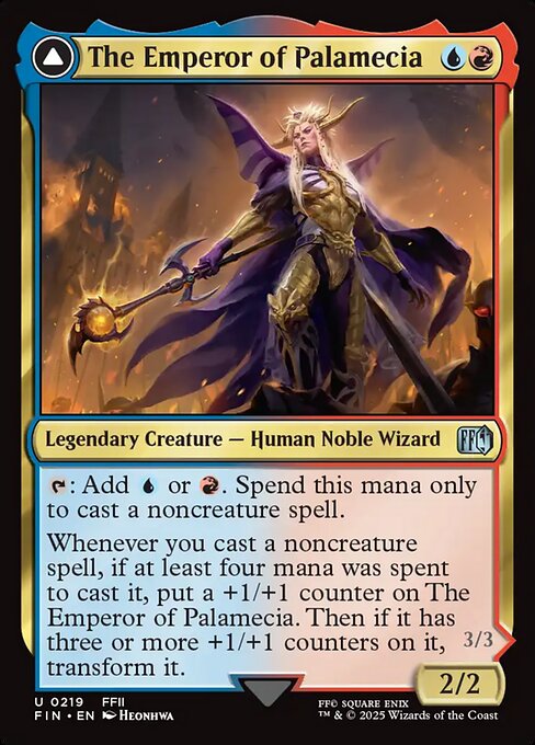 Magic the Gathering Card - The Emperor of Palamecia - MTG Circle