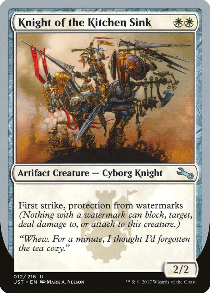 Magic the Gathering Card - Knight of the Kitchen Sink - MTG Circle
