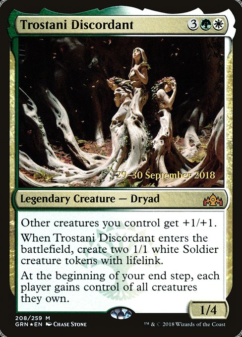 Magic the Gathering Card - Trostani Discordant - MTG Circle