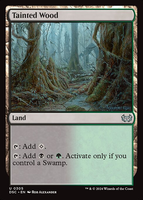 Magic the Gathering Card - Tainted Wood - MTG Circle