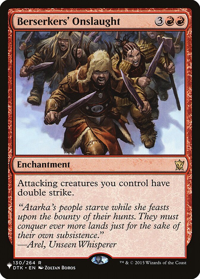 Magic the Gathering Card - Berserkers' Onslaught - MTG Circle