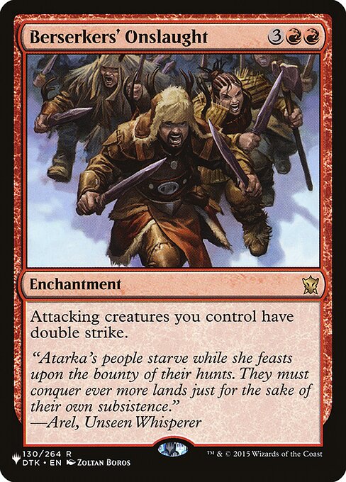 Magic the Gathering Card - Berserkers' Onslaught - MTG Circle