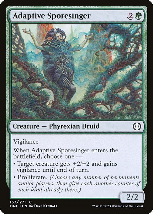 Magic the Gathering Card - Adaptive Sporesinger - MTG Circle