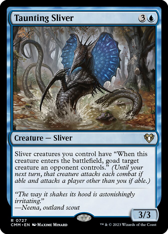 Magic the Gathering Card - Taunting Sliver - MTG Circle