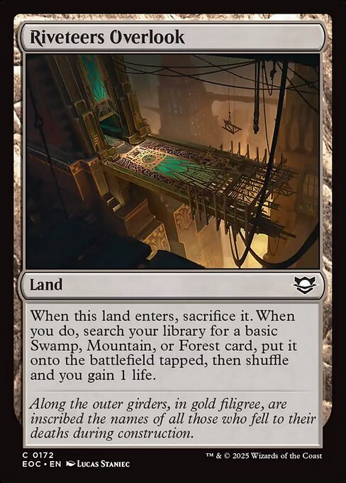 Magic the Gathering Card - Riveteers Overlook - MTG Circle