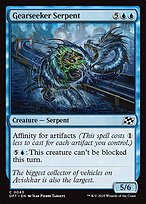 Magic the Gathering Card - Gearseeker Serpent - MTG Circle