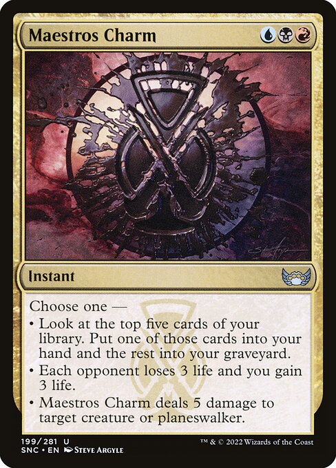 Magic the Gathering Card - Maestros Charm - MTG Circle