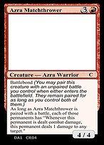 Magic the Gathering Card - Azra Matchthrower - MTG Circle