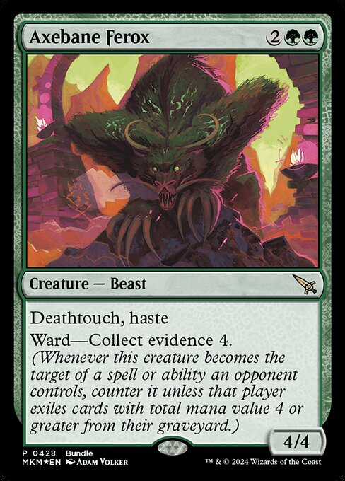 Magic the Gathering Card - Axebane Ferox - MTG Circle