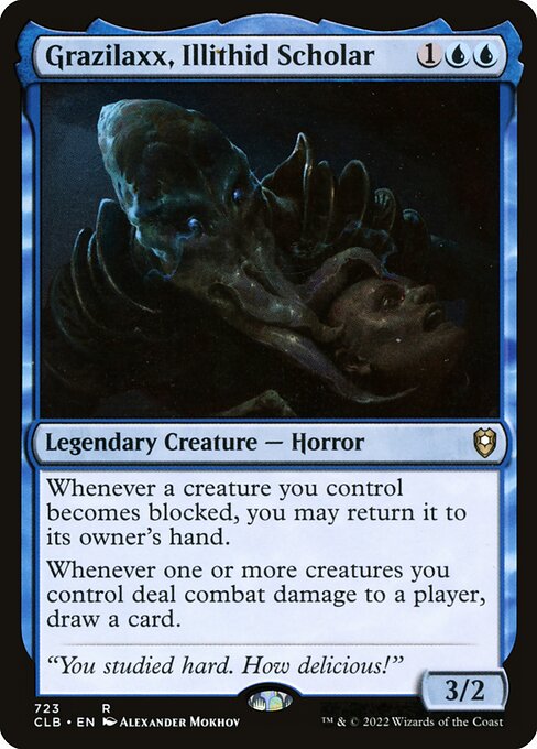 Magic the Gathering Card - Grazilaxx, Illithid Scholar - MTG Circle