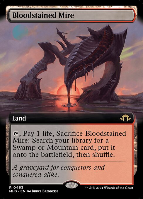 Magic the Gathering Card - Bloodstained Mire - MTG Circle