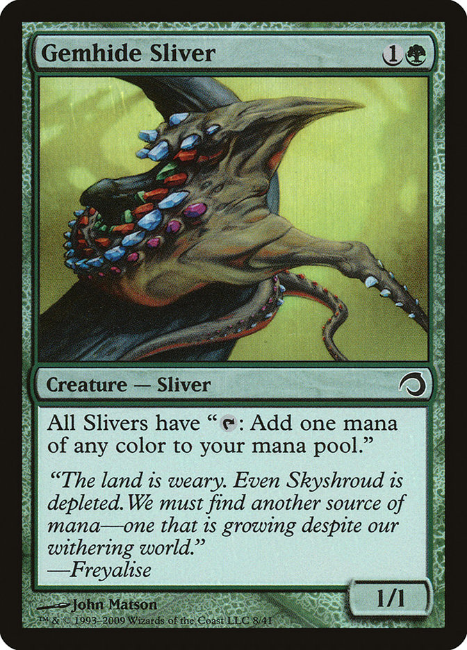 Magic the Gathering Card - Gemhide Sliver - MTG Circle