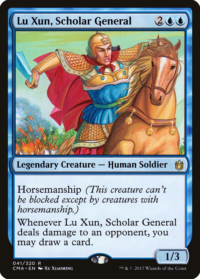 Magic the Gathering Card - Lu Xun, Scholar General - MTG Circle