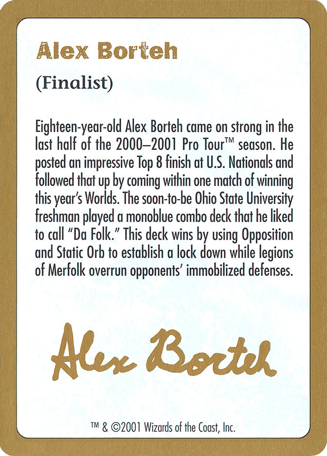 Magic the Gathering Card - Alex Borteh Bio - MTG Circle