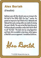 Magic the Gathering Card - Alex Borteh Bio - MTG Circle