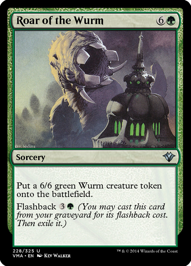 Magic the Gathering Card - Roar of the Wurm - MTG Circle