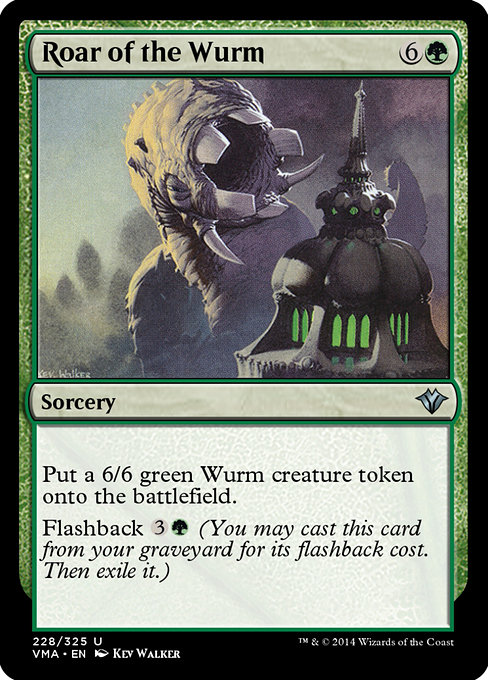 Magic the Gathering Card - Roar of the Wurm - MTG Circle