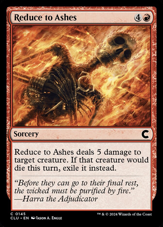 Magic the Gathering Card - Reduce to Ashes - MTG Circle