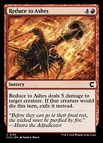 Magic the Gathering Card - Reduce to Ashes - MTG Circle