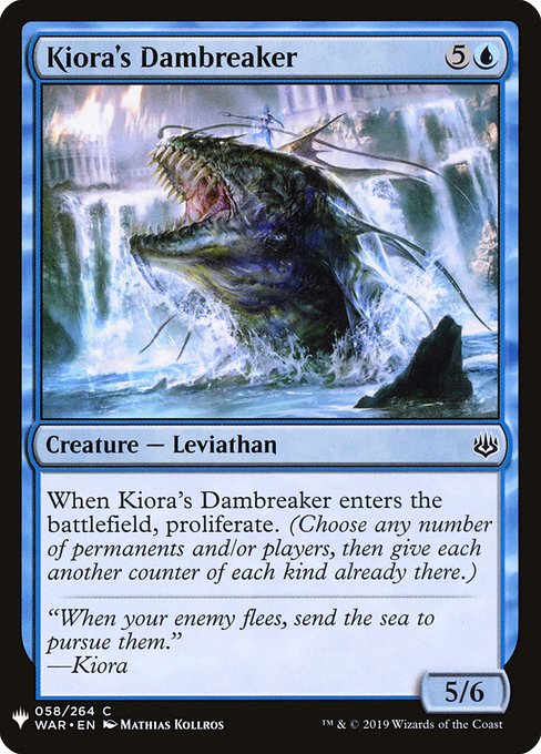 Magic the Gathering Card - Kiora's Dambreaker - MTG Circle