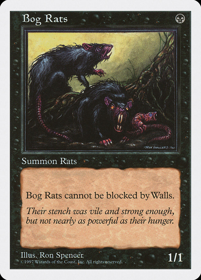 Magic the Gathering Card - Bog Rats - MTG Circle