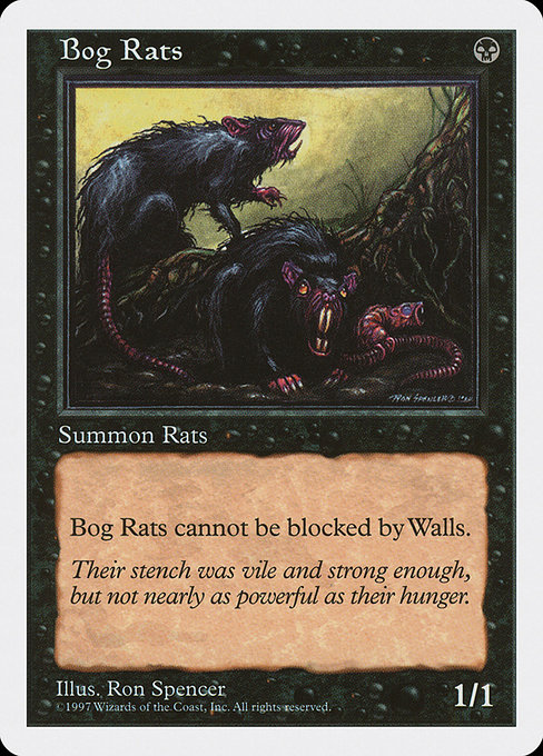 Magic the Gathering Card - Bog Rats - MTG Circle