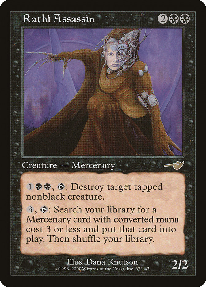 Magic the Gathering Card - Rathi Assassin - MTG Circle
