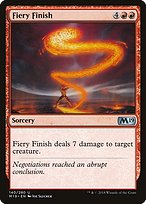 Magic the Gathering Card - Fiery Finish - MTG Circle