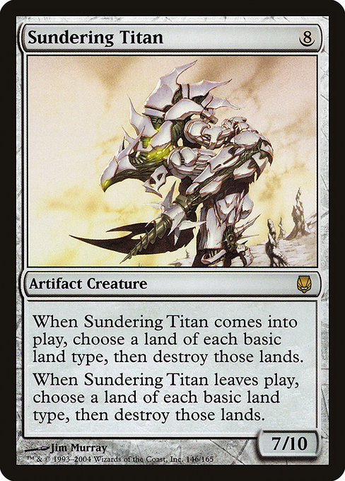 Magic the Gathering Card - Sundering Titan - MTG Circle