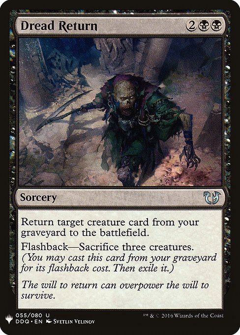 Magic the Gathering Card - Dread Return - MTG Circle